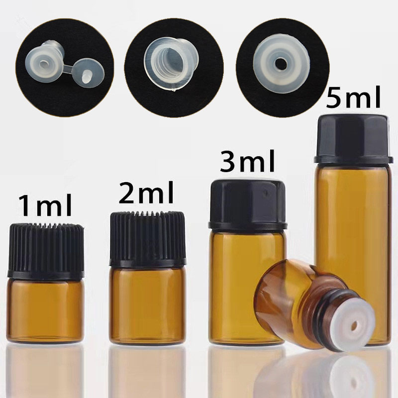 Amber Musk Oil - 10X 100x 1/2/3/5/10ML Mini Amber Empty